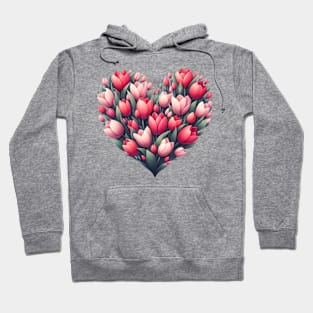 Heart Shaped Flowers Hoodie